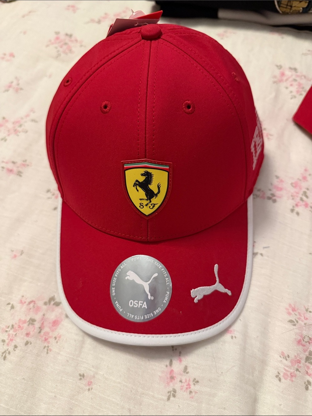 Puma Red Men’s hat with Ferrari Shield